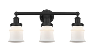 Canton - 3 Light - 23 inch - Matte Black - Bath Vanity Light (616-3W-BK-G181S)