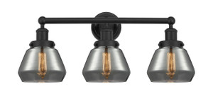 Fulton - 3 Light - 25 inch - Matte Black - Bath Vanity Light (616-3W-BK-G173)