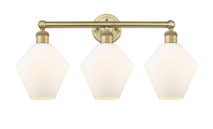 Cindyrella - 3 Light - 26 inch - Brushed Brass - Bath Vanity Light (616-3W-BB-G651-8)