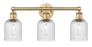 Bridal Veil - 3 Light - 23 inch - Brushed Brass - Bath Vanity Light (616-3W-BB-G559-5SDY)