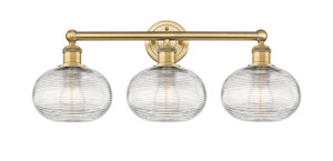 Ithaca - 3 Light - 26 inch - Brushed Brass - Bath Vanity Light (616-3W-BB-G555-8CL)
