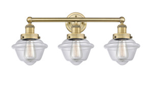 Oxford - 3 Light - 25 inch - Brushed Brass - Bath Vanity Light (616-3W-BB-G532)