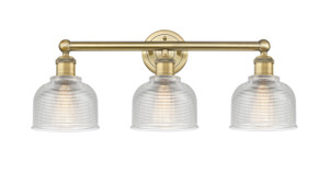 Dayton - 3 Light - 24 inch - Brushed Brass - Bath Vanity Light (616-3W-BB-G412)