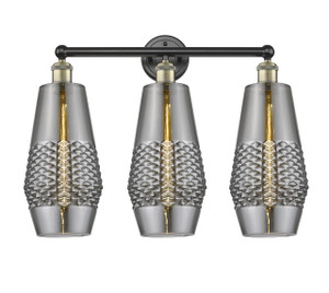 Windham - 3 Light - 25 inch - Black Antique Brass - Bath Vanity Light (616-3W-BAB-G683-7)