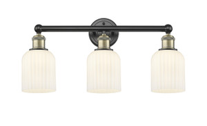 Bridal Veil - 3 Light - 23 inch - Black Antique Brass - Bath Vanity Light (616-3W-BAB-G559-5GWH)