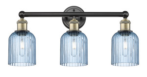 Bridal Veil - 3 Light - 23 inch - Black Antique Brass - Bath Vanity Light (616-3W-BAB-G559-5BL)