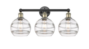 Rochester - 3 Light - 26 inch - Black Antique Brass - Bath Vanity Light (616-3W-BAB-G556-8CL)