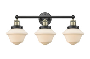 Oxford - 3 Light - 25 inch - Black Antique Brass - Bath Vanity Light (616-3W-BAB-G531)