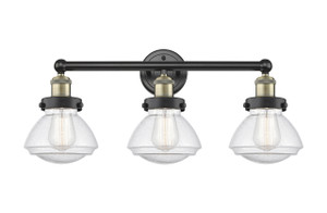 Olean - 3 Light - 25 inch - Black Antique Brass - Bath Vanity Light (616-3W-BAB-G324)