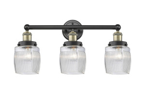 Colton - 3 Light - 24 inch - Black Antique Brass - Bath Vanity Light (616-3W-BAB-G302)