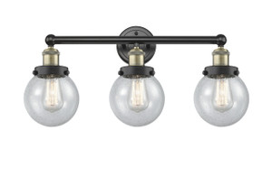 Beacon - 3 Light - 24 inch - Black Antique Brass - Bath Vanity Light (616-3W-BAB-G204-6)