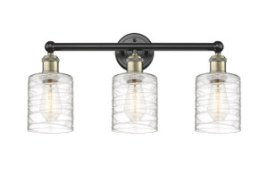 Cobbleskill - 3 Light - 23 inch - Black Antique Brass - Bath Vanity Light (616-3W-BAB-G1113)