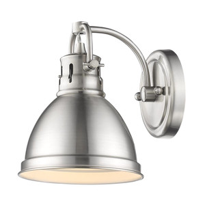 Duncan 1 Light Bath Vanity in Pewter with a Pewter Shade (3602-BA1 PW-PW) Duncan 1 Light Bath Vanity in Pewter with a Pewter Shade (3602-BA1 PW-PW)