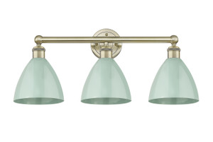 Plymouth - 3 Light - 26 inch - Antique Brass - Bath Vanity Light (616-3W-AB-MBD-75-SF)
