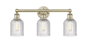 Bridal Veil - 3 Light - 23 inch - Antique Brass - Bath Vanity Light (616-3W-AB-G559-5CL)