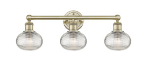 Ithaca - 3 Light - 24 inch - Antique Brass - Bath Vanity Light (616-3W-AB-G555-6CL)