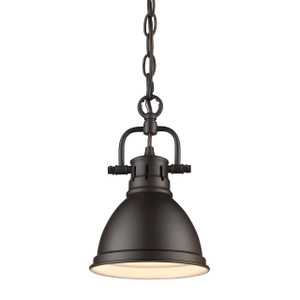 Duncan 1 Light Mini Pendant, Rubbed Bronze, Matching Shade(s) (3602-M1L RBZ-RBZ) Duncan 1 Light Mini Pendant, Rubbed Bronze, Matching Shade(s) (3602-M1L RBZ-RBZ)