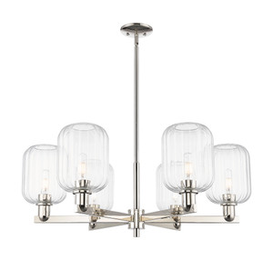 Preston - 6 Light - 24 inch - Polished Nickel - Chandelier (716-6CR-PN-G460-7CL)