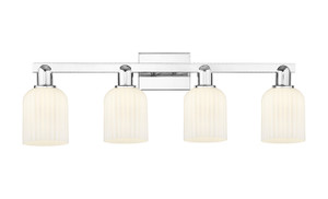 Bridal Veil - 4 Light - 36 inch - Polished Chrome - Bath Vanity Light (716-4W-PC-G559-5GWH)