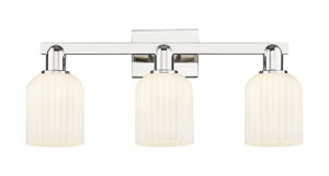 Bridal Veil - 3 Light - 26 inch - Polished Nickel - Bath Vanity Light (716-3W-PN-G559-5GWH)
