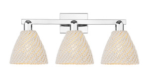 Bristol Natural - 3 Light - 26 inch - Polished Chrome - Bath Vanity Light (716-3W-PC-NBD-75-NAT)