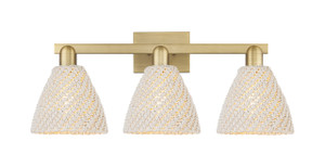 Bristol Natural - 3 Light - 26 inch - Brushed Brass - Bath Vanity Light (716-3W-BB-NBD-75-NAT)