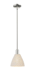 Bristol Natural - 1 Light - 6 inch - Polished Nickel - Mini Pendant (716-1S-PN-NBD-75-NAT)