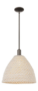 Bristol Natural - 1 Light - 6 inch - Oil Rubbed Bronze - Mini Pendant (716-1S-OB-NBD-16-NAT)