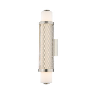 Turner 2 Light Vanity In Pewter With Opal Glass (9120-B18 PW-OP)