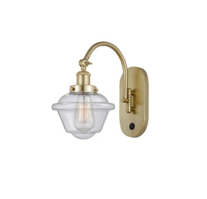 Oxford - 1 Light - 8 inch - Satin Gold - Sconce (918-1W-SG-G534)