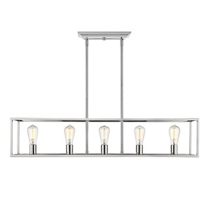 Wesson 5 Light Linear Pendant In Chrome (2072-LP CH) Wesson 5 Light Linear Pendant In Chrome (2072-LP CH)