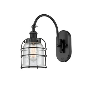 Bell Cage - 1 Light - 6 inch - Matte Black - Sconce (918-1W-BK-G54-CE)