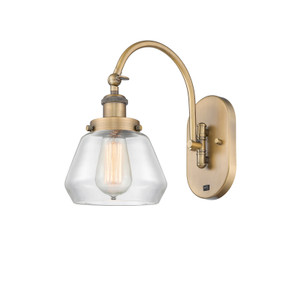Fulton - 1 Light - 7 inch - Brushed Brass - Sconce (918-1W-BB-G172)