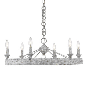 Ferris 6 Light Chandelier In Oyster (7856-6 OY) Ferris 6 Light Chandelier In Oyster (7856-6 OY)