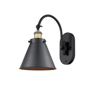 Appalachian - 1 Light - 8 inch - Black Antique Brass - Sconce (918-1W-BAB-M13-BK-LED) Appalachian - 1 Light - 8 inch - Black Antique Brass - Sconce (918-1W-BAB-M13-BK-LED)