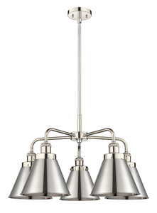Appalachian - 5 Light - 27 inch - Polished Nickel - Chandelier (916-5CR-PN-M13-PN)