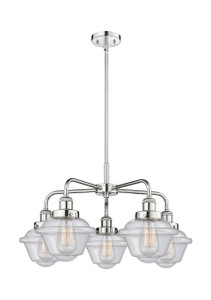 Oxford - 5 Light - 26 inch - Polished Chrome - Chandelier (916-5CR-PC-G534)