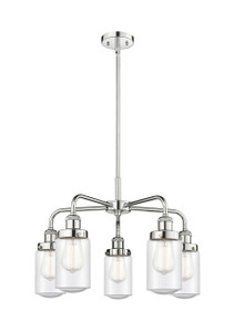 Dover - 5 Light - 23 inch - Polished Chrome - Chandelier (916-5CR-PC-G314)