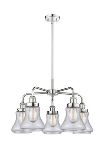Bellmont - 5 Light - 25 inch - Polished Chrome - Chandelier (916-5CR-PC-G194)