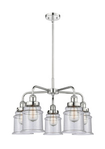Whitney - 5 Light - 25 inch - Polished Chrome - Chandelier (916-5CR-PC-G184)