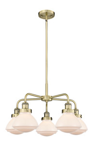 Olean - 5 Light - 25 inch - Antique Brass - Chandelier (916-5CR-AB-G321)