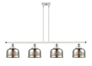 Bell - 4 Light - 48 inch - White Polished Chrome - Stem Hung - Island Light (916-4I-WPC-G78-LED)