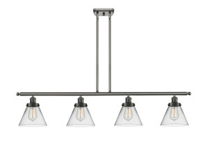 Cone - 4 Light - 48 inch - Oil Rubbed Bronze - Stem Hung - Island Light (916-4I-OB-G42-LED)