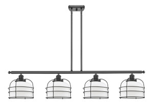 Bell Cage - 4 Light - 48 inch - Matte Black - Stem Hung - Island Light (916-4I-BK-G71-CE-LED)