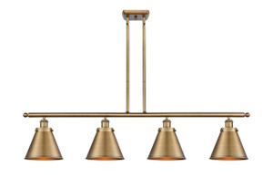 Appalachian - 4 Light - 48 inch - Brushed Brass - Stem Hung - Island Light (916-4I-BB-M13-BB-LED)