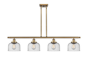 Bell - 4 Light - 48 inch - Brushed Brass - Stem Hung - Island Light (916-4I-BB-G74-LED)