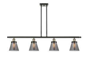 Cone - 4 Light - 48 inch - Black Antique Brass - Stem Hung - Island Light (916-4I-BAB-G63)