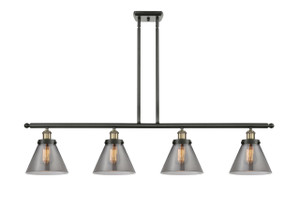 Cone - 4 Light - 48 inch - Black Antique Brass - Stem Hung - Island Light (916-4I-BAB-G43)