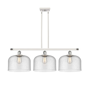 Bell - 3 Light - 36 inch - White Polished Chrome - Stem Hung - Island Light (916-3I-WPC-G74-L)