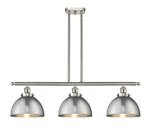 Derby - 3 Light - 36 inch - Brushed Satin Nickel - Stem Hung - Island Light (916-3I-SN-MFD-10-SN)